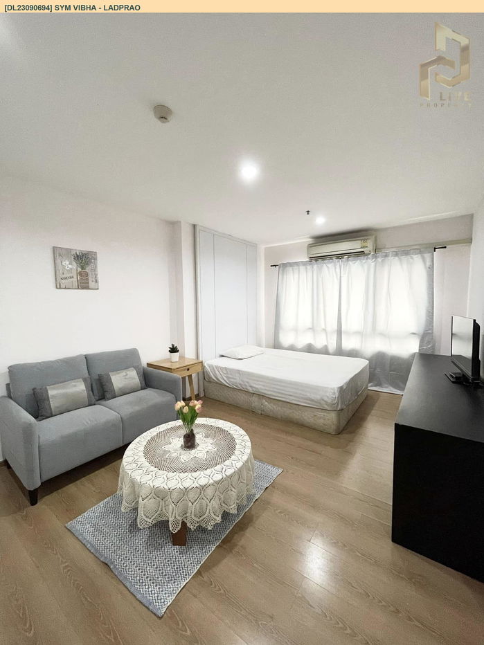 DL23090694 Condo for rent, SYM Vibha - Ladprao near BTS Chatuchak park, ready to move in, call urgently 0800343450 LineID @655ebbvc