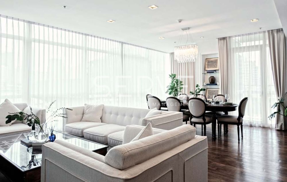 Luxury Style 3 Beds with Bathtub Good Location Close to BTS Phloen Chit 200 m. / For Rent-Athenee Residence