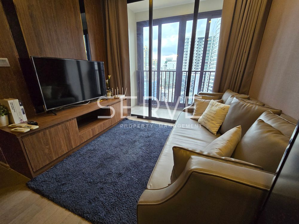 Nice Decorate 2 Beds with Bathtub High Fl. 15+ Good Location MRT Sukhumvit 20 m. and BTS Asok 230 m.-Ashton Asoke