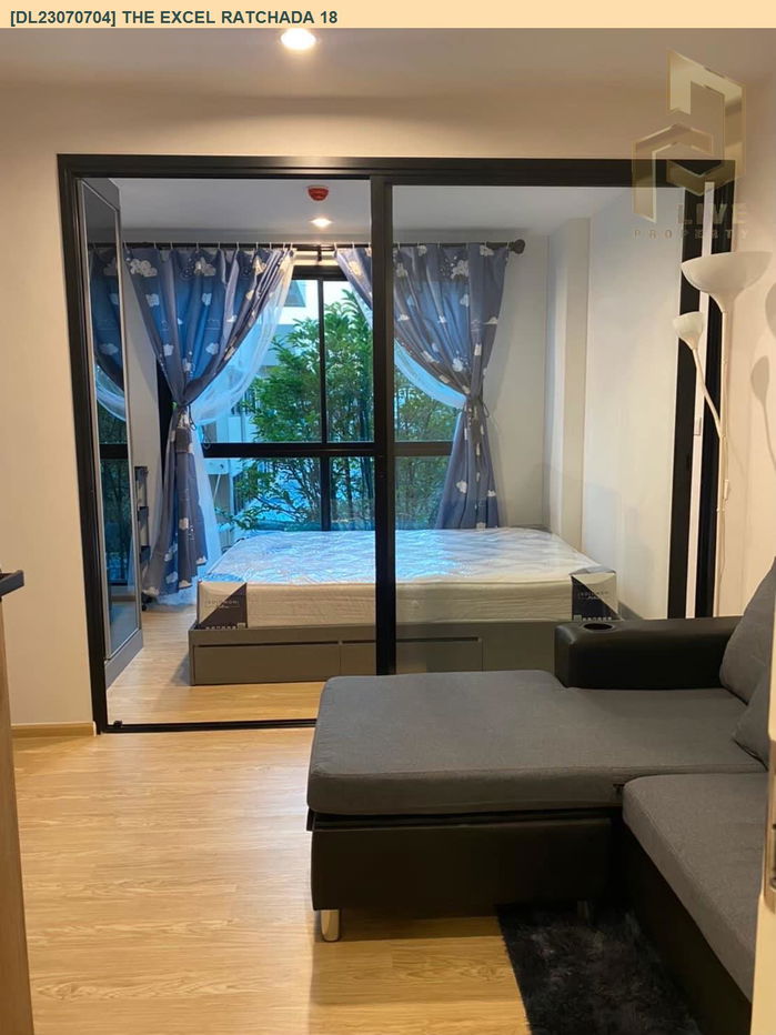 DL23070704 Condo for rent, The Excel Ratchada 18 near MRT สุทธิสาร, ready to move in, call urgently 0656133286 LineID @897iyzll