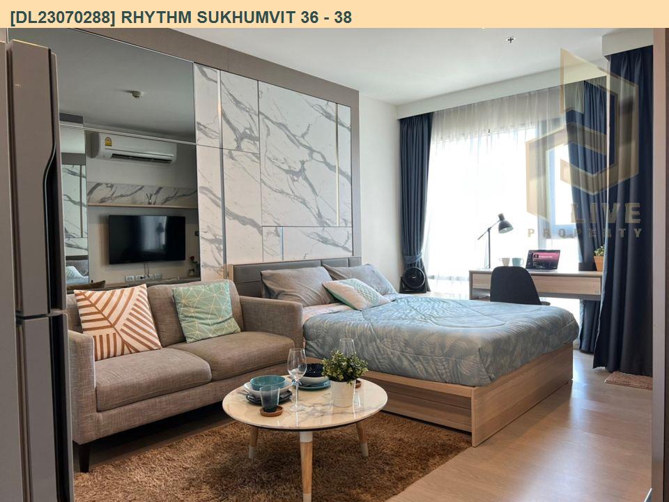 DL23070288 公寓出租，Rhythm Sukhumvit 36​​ - 38 近 BTS Thong Lo，准备入住，紧急致电 0653619502 LineID @534wlwof