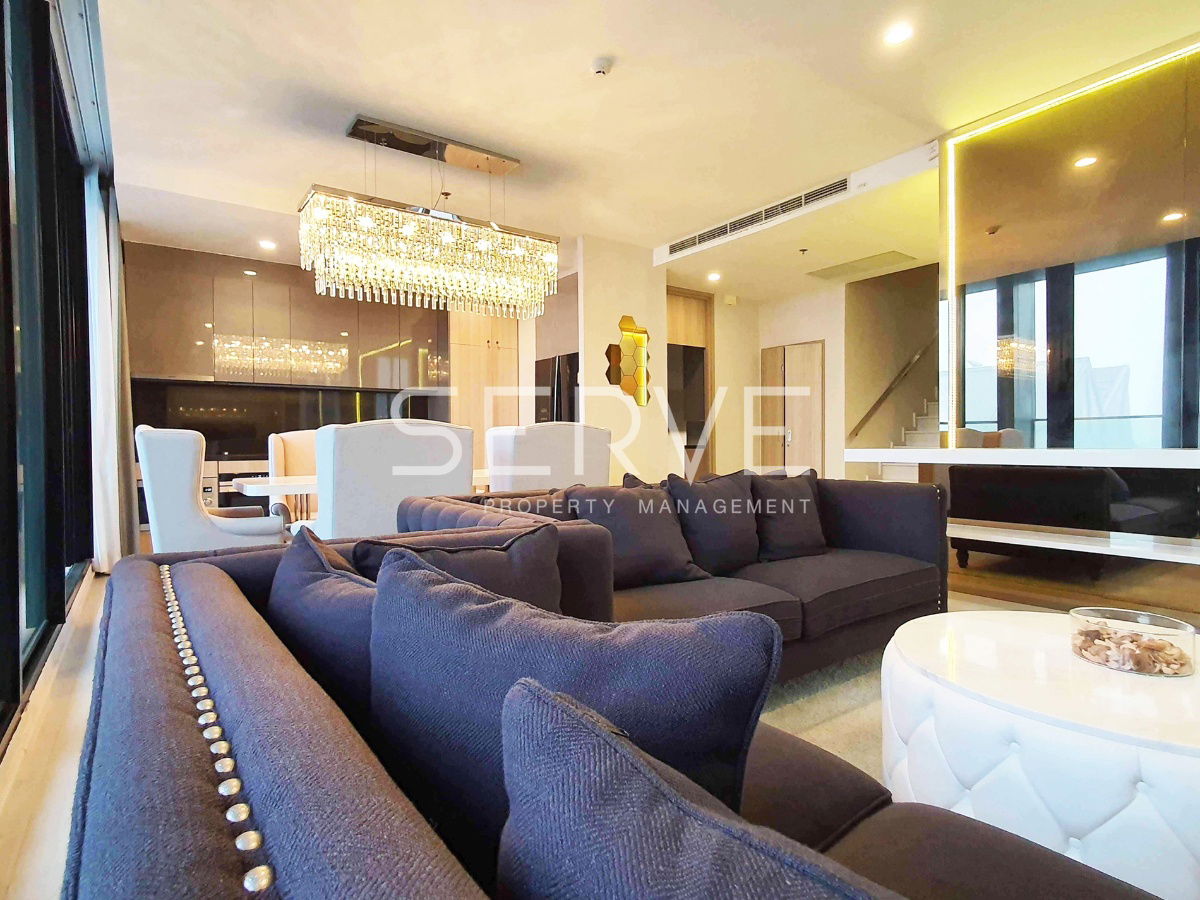 🔥Duplex Corner unit 3 Bed 3 Bath 186.31 sq.m. on High Fl. Directly connecting to BTS Phloen Chit at Noble Ploenchit Condo / Condo For Rent