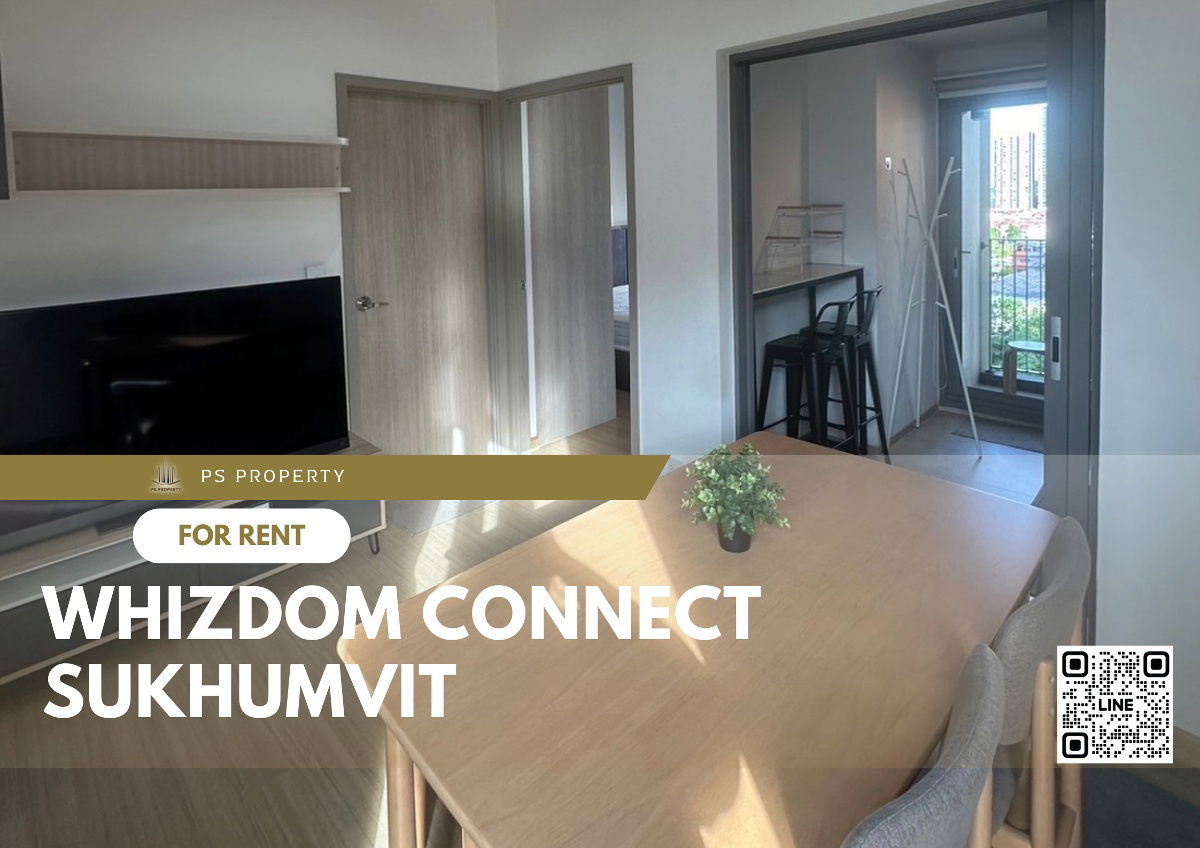 For rent ✨ Whizdom Connect Sukhumvit ✨ beautifully decorated, fully furnished. Electrical appliances near BTS Punnawithi