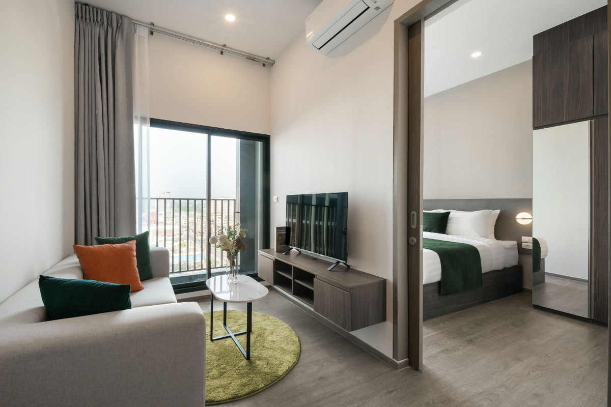 UK01-086New room Condo for rent (Hampton Sriracha 1 Bedroom -Size 32 sq m.)  Newly opened condo Ready to move in immediately.