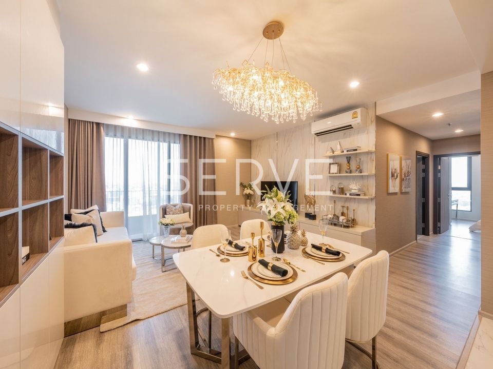 🔥Luxury Style 2 beds 2 baths with bathtub 84.5 sq.m. High Fl. 15+ Good Location Next to BTS Udom Suk 50 m. at IDEO Mobi Sukhumvit 66 Condo / For Rent