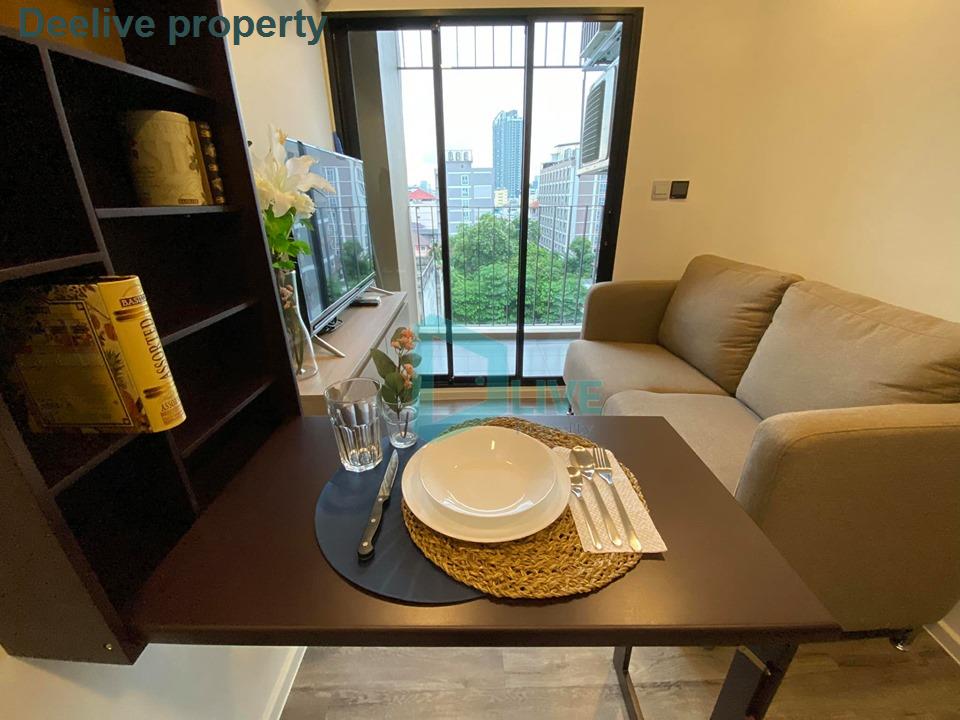 DL011496 Condo for rent, Brown Ratchada - Huaikwang near MRT ห้วยขวาง, ready to move in, call urgently 0638692663 LineID @162cjixi