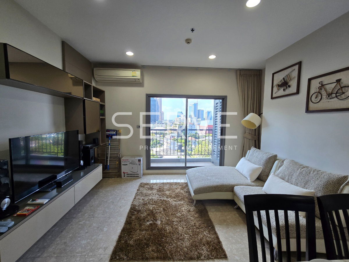 1 Bed with Bathtub 45.6 sq.m. High Fl. 15+ Good Location Close to BTS Thong Lo 200 m at The Crest Sukhumvit 34 Condo / For Rent