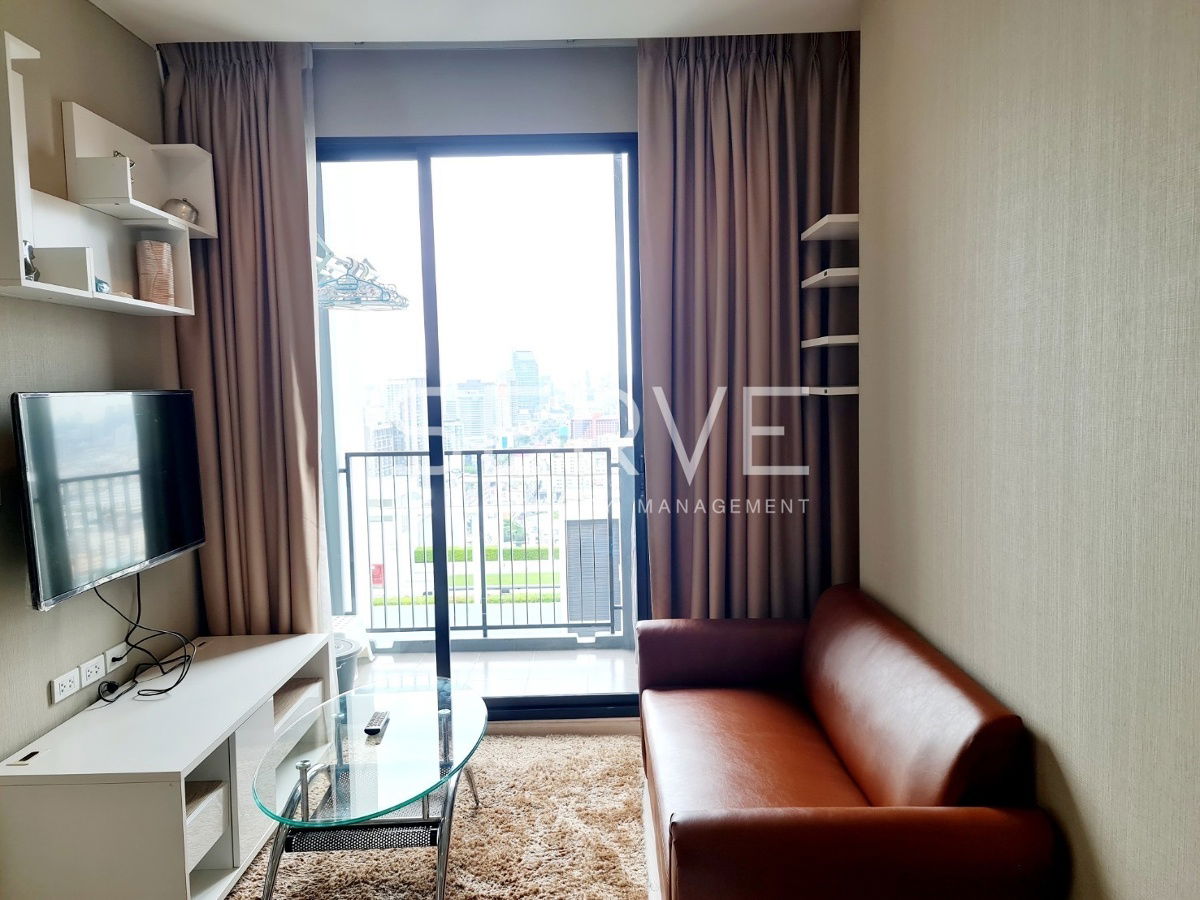 1 Bd. Unit Fully Furnished High Fl.25+ Good Location Close To MRT Sutthisan @ Quinn Ratchada