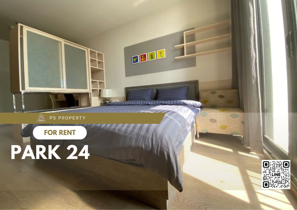 For rent ✨ Park 24 ✨ complete furniture and electrical appliances, near BTS Phrom Phong.