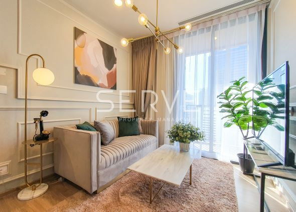 🔥🔥Nice Decorate 2 Beds High Fl. 10+ New Condo Good Location Close To BTS Thong Lo at OKA HAUS Sukhumvit 36 Condo / For Rent
