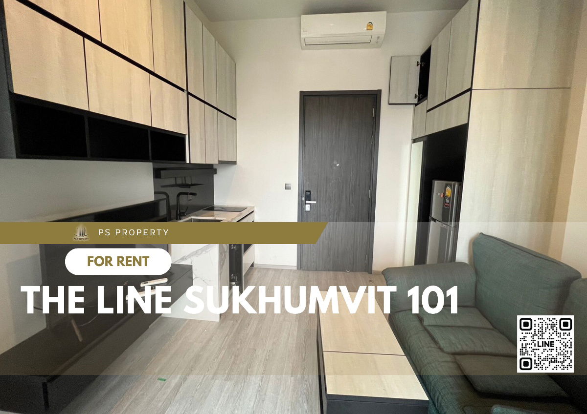 For rent ✨ THE LINE Sukhumvit 101 ✨ complete furniture and electrical appliances, near BTS Punnawithi.