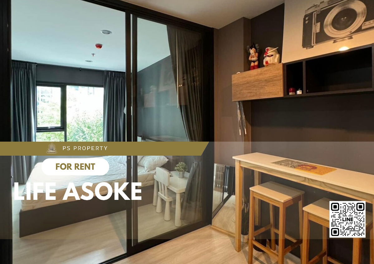 ✨ Life Asoke ✨ MRT အနီးတွင် ပရိဘောဂနှင့် လျှပ်စစ်ပစ္စည်းများ အပြည့်အစုံ ငှားရန်ရှိသည်။