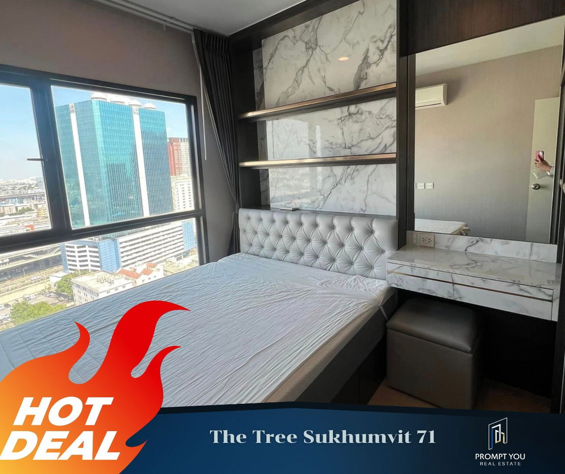 For Rent  🔥 the Tree Sukhumvit 71-Ekkamai 🔥Nicely decorated, fully furniture //Asl more info LineID:@promptyou1