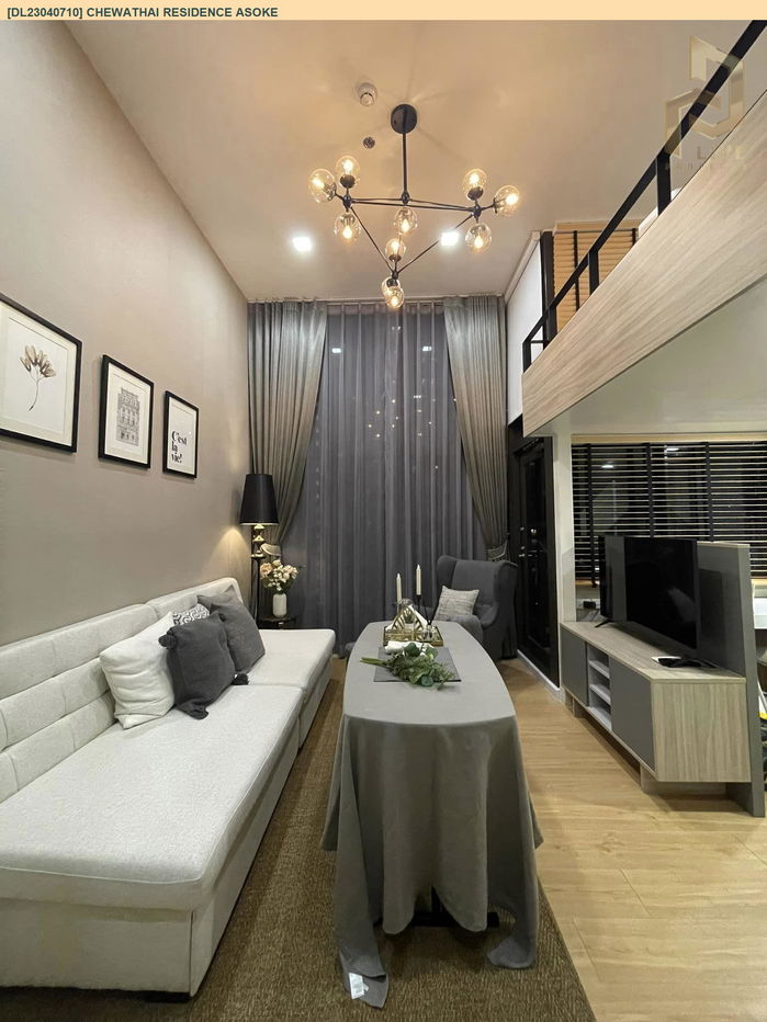 DL23040710 Condo for rent, Chewathai Residence Asoke  near MRT พระราม 9, ready to move in, call urgently 0656133286 LineID @897iyzll