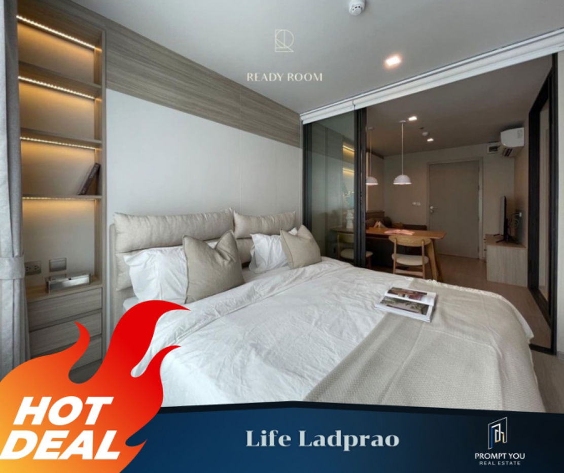 For Rent 🔥 Life Ladprao 🔥 Nicely decorated , Fully furniture , real to move in //Ask more info LineID:@promptyou3