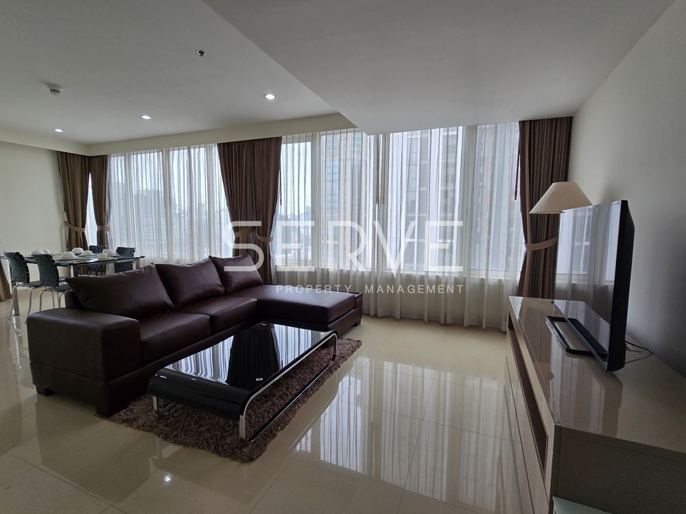 3 Beds 3 Baths with Bathtub 140 sq.m. High Fl. 20+ Good Location BTS Phrom Phong 50 m. / For Rent-Siri Residence