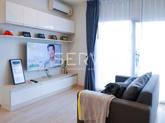 Corner unit 2 Bed 2 Bath Bright & Nice Next to MRT Thailand Cultural Centre 80 m.  @ Noble Revolve Ratchada