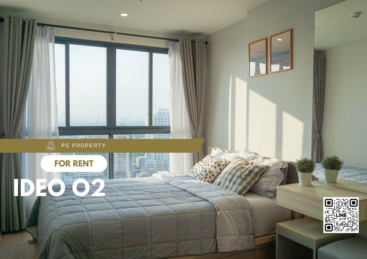 For rent 📍 IDEO O2 📍 near BTS Bangna, complete with furniture and electrical appliances.