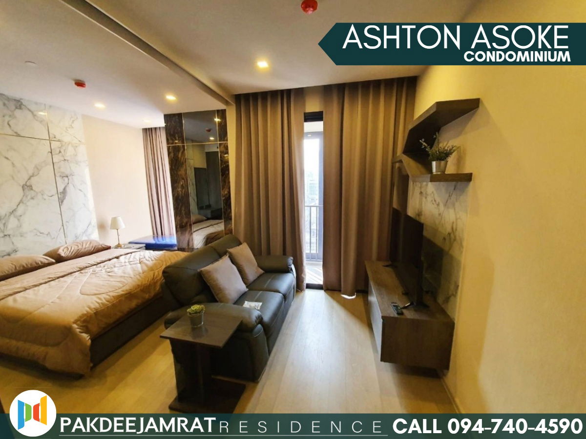 Rent Ashton Asoke 1 bedroom 1 bathroom size 35 sq.m. 24,000 baht / month