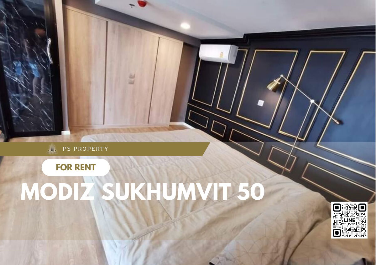 For rent ✨ MODIZ Sukhumvit 50 ✨ furniture, complete electrical appliances, near BTS On Nut.