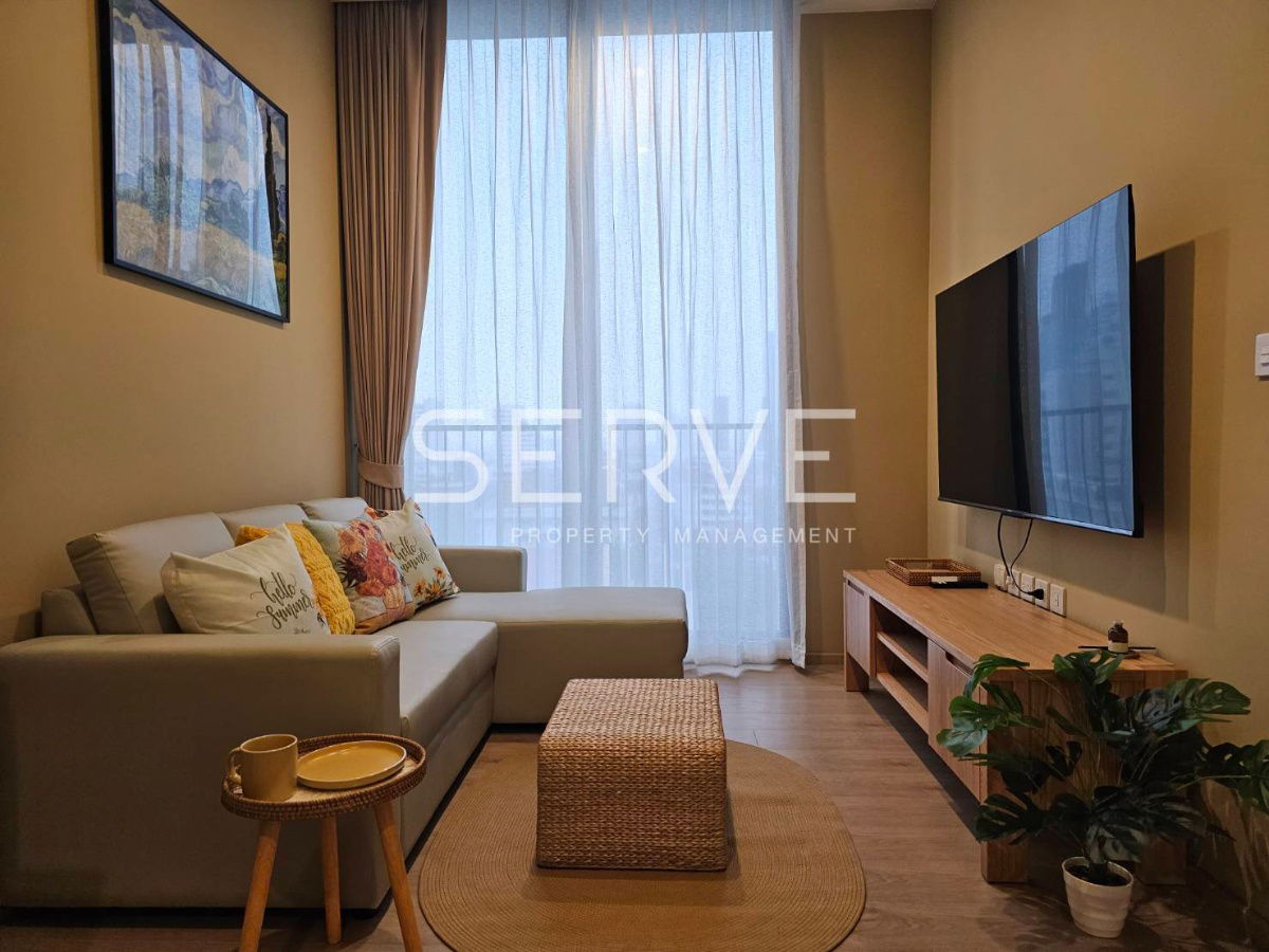 🔥Nice Decorate 1 Bed (King Size Bed) 34.96 sq.m. Close to BTS Asok & MRT Sukhumvit 550 m. at Noble BE19 Condo / For Rent