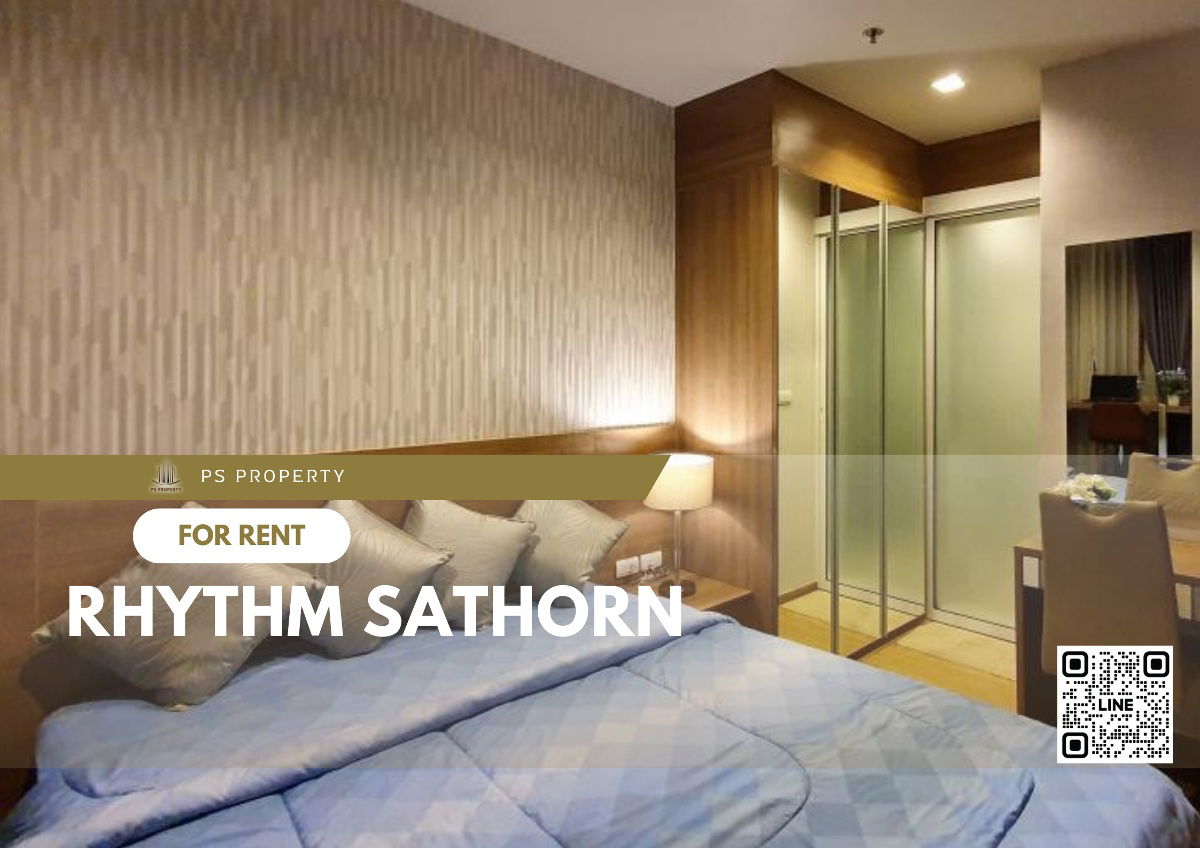 For rent ✨ Rhythm Sathorn - Narathiwas ✨ complete furniture and electrical appliances, near BTS Saphan Taksin.