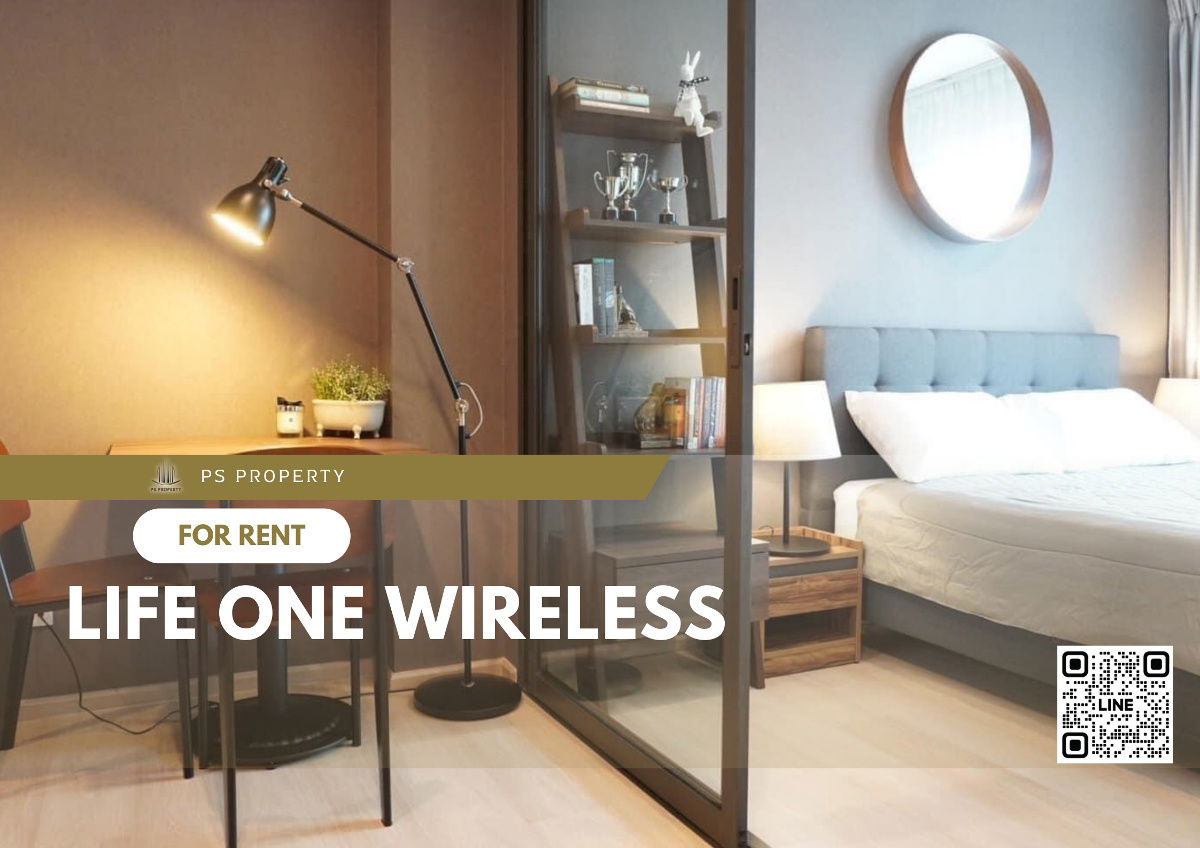 For rent 🌟 Life One Wireless 🌟 complete furniture and electrical appliances, near BTS Ploenchit.