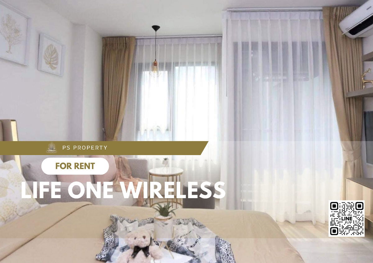 For rent 🔺 Life One Wireless 🔺 complete furniture and electrical appliances, near BTS Ploenchit