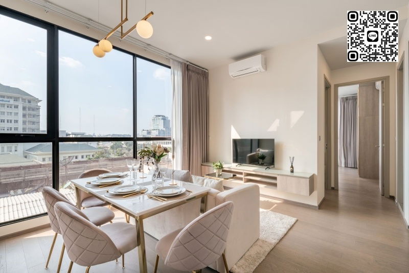 🌟Rent Park Origin Phayathai 🚄2 Bedrooms 48sqm Fully furnished Free Wifi High floor BTS Phayathai