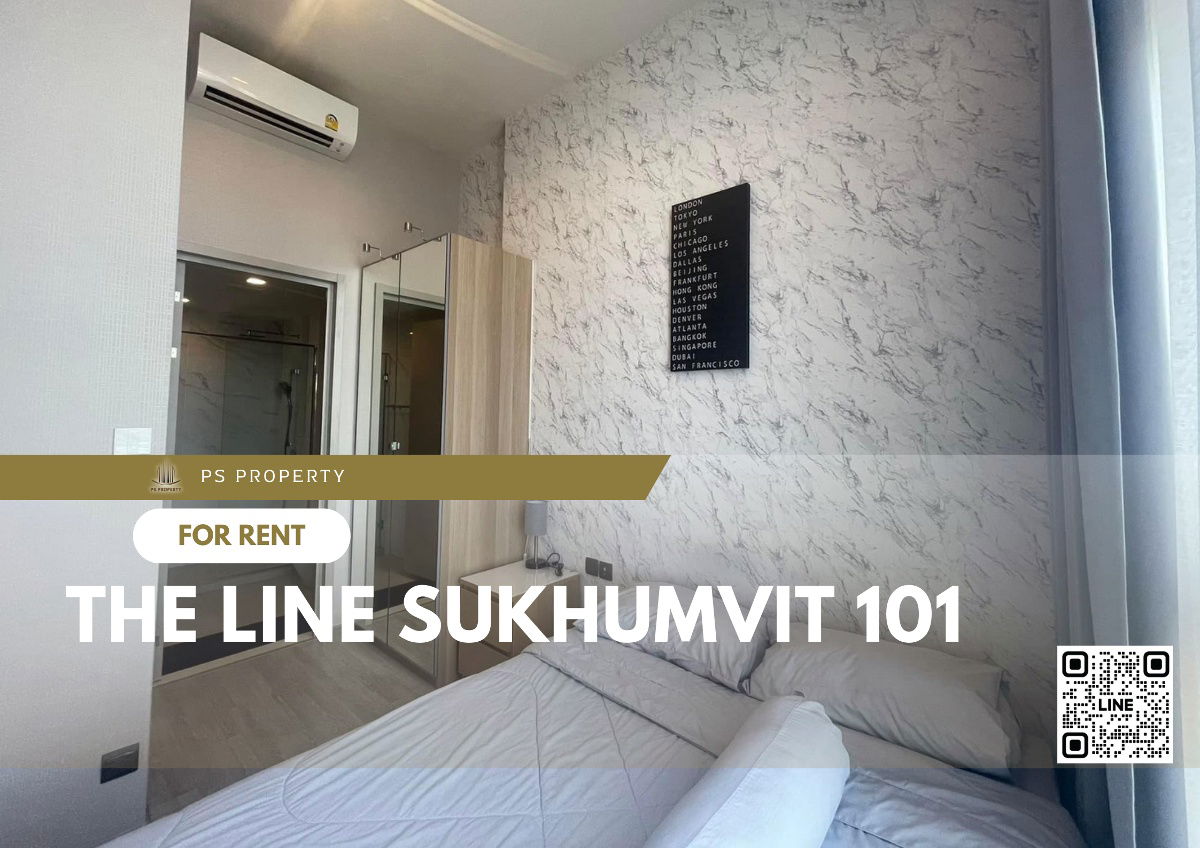 For rent 📌 THE LINE Sukhumvit 101 📌 furniture, complete electrical appliances, near BTS Punnawithi