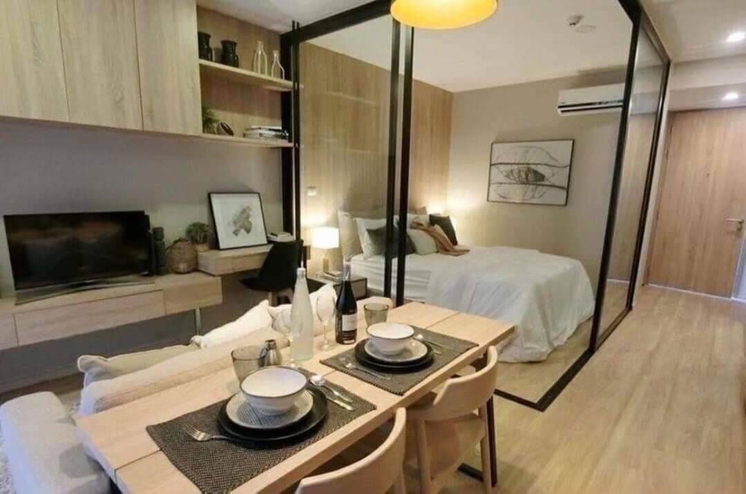 P202 Condo for rent Blossom Condo @Sathorn-Charoenrat,Beautiful built-in room, fully furnished, ready to move in