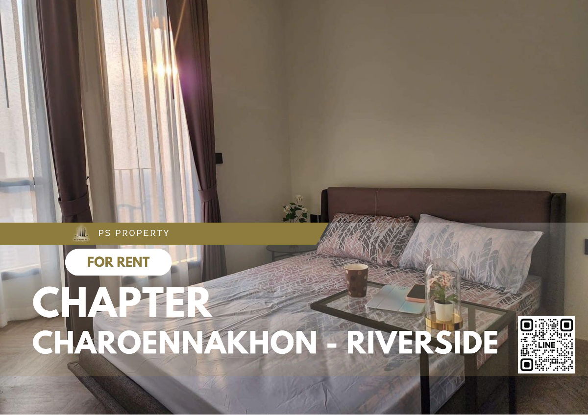 For rent ✨ Chapter Charoennakhon - Riverside ✨ complete furniture and electrical appliances, near BTS Krung Thonburi.