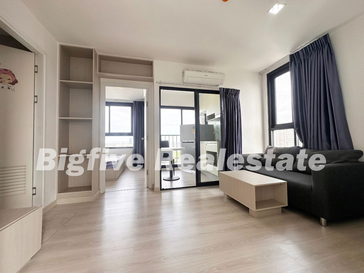 ✨Condo for rent, Skyline Rattanathibet, corner room, electrical appliances, complete furniture, close to the BTS, next to the main road, safe✨