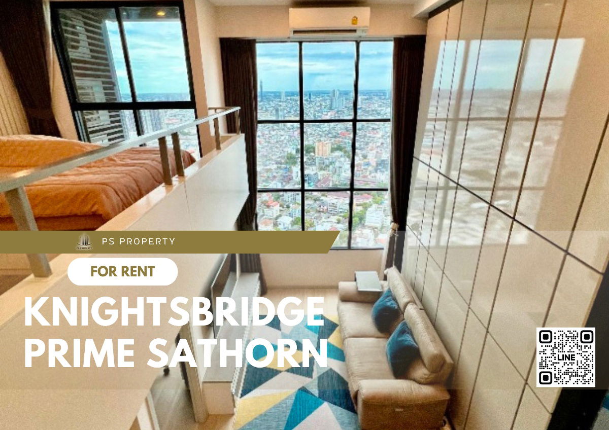 For rent ✨ Knightsbridge Prime Sathorn ✨ DUPLEX room, complete furniture and electrical appliances.