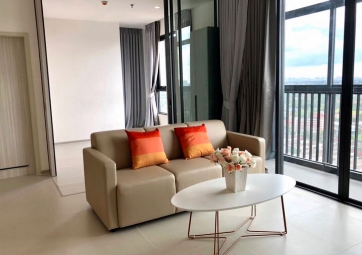 For rent: Grow Ratchadaphisek, 2 bedrooms, beautiful, ready to move in, near MRT Purple Line, Sai Ma. Interested, add Line @841qqlnr