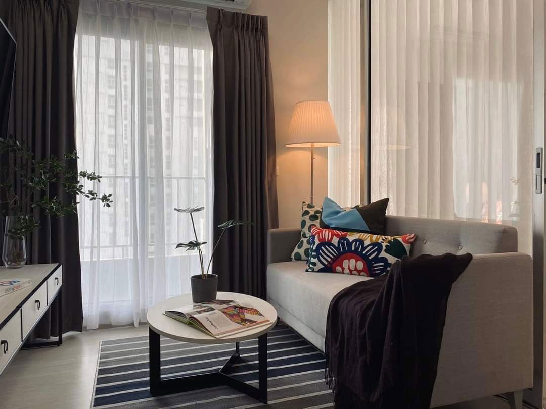 P262 Urgent! Condo for rent Chapter One Shine Bangpo, near MRT Bangpo, beautiful room, fully furnished, ready to move in, has washing machine