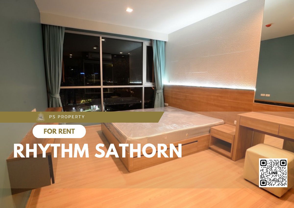 For rent ✨ Rhythm Sathorn - Narathiwas ✨ complete furniture and electrical appliances, near BTS Saphan Taksin.