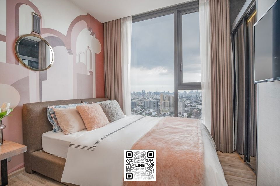 📲Line ID @556ryccg 🌃Rent condo 1 Bedroom 27sqm High floor THE LINE Jatujak-Mochit Fully furnished near skytrain BTS Mochit & MRT Jatujak