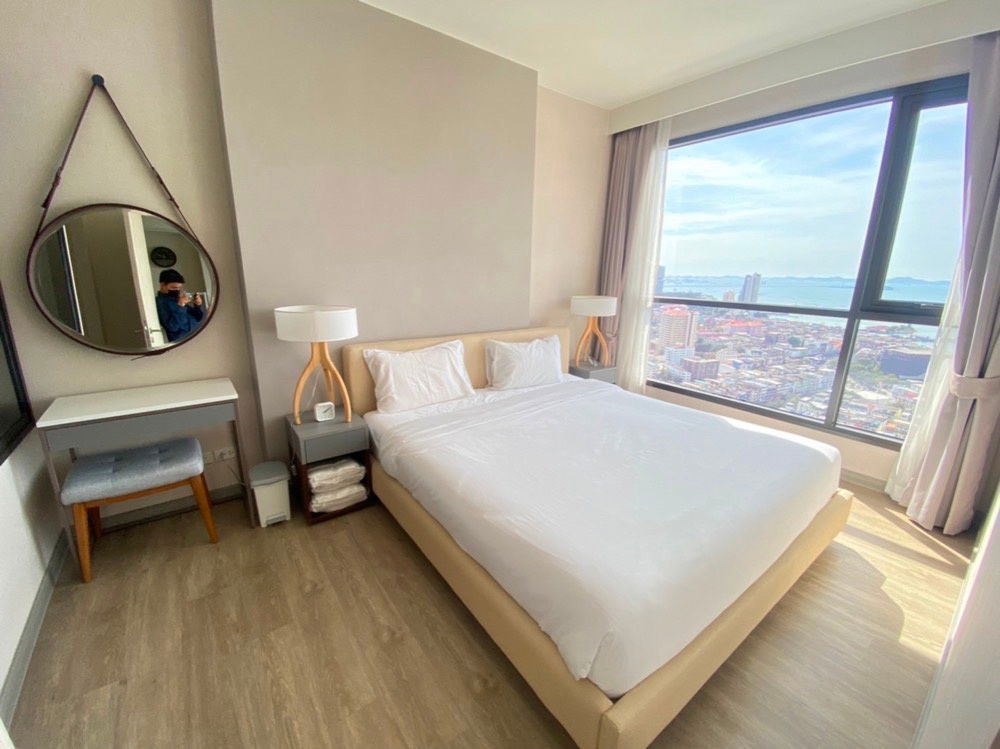 For rent: KEEN CONDO SRIRACHA, Keen Sriracha, opposite Robinson, 1 bedroom, 41 sq m., sea view, fully furnished, ready to move in, only 20,000 baht.