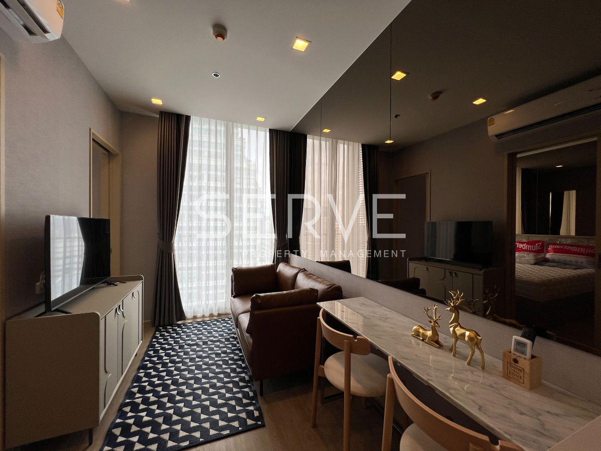 🔥Nice Decorate 1 Bed 29.81 Sq.m. High Fl. 25+ Good Location Close to BTS Phrom Phong 450 m. at Noble STATE 39 Condo / For Rent