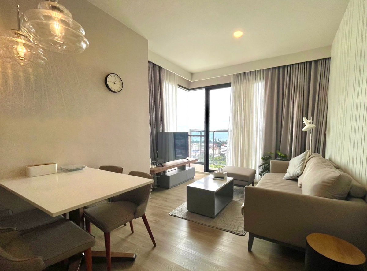 For Rent: Keen centre Condo Keen Condo Sriracha 2 bedroom size 62 sq m, 18th floor, beautiful room, fully furnished