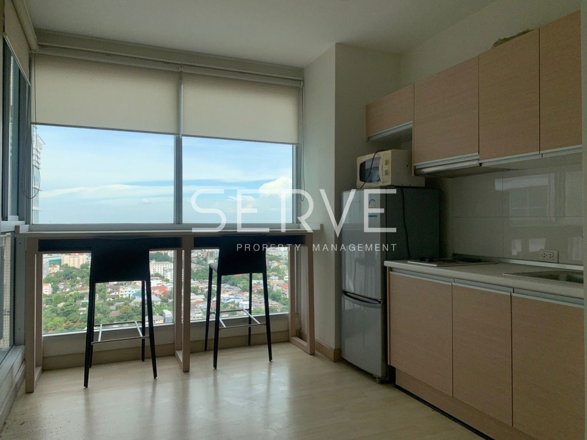 1 Bed 1 Bath Fully Furnished Perfect Location MRT Ratchadaphisek 0 m.   @ Rhythm Ratchada