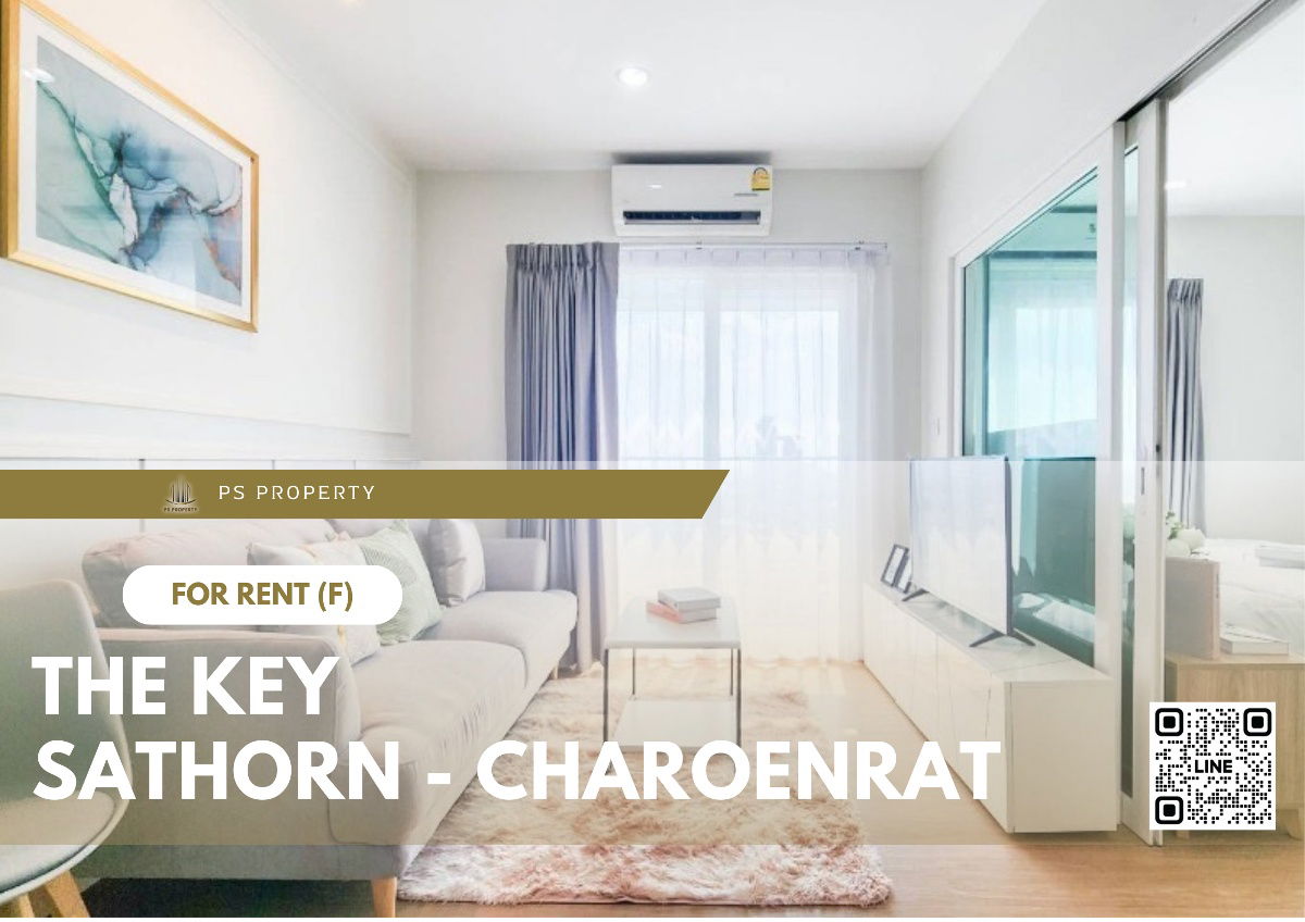 For rent ✨ The Key Sathorn - Charoenrat ✨ complete furniture and electrical appliances, near Terminal Rama 3 mall.