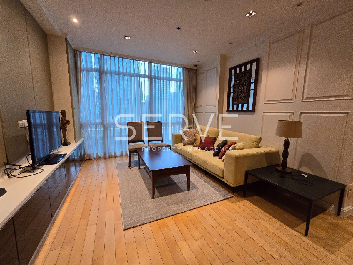 Nice Decorate 2 Beds with Bathtub 98 sq.m. Good Location BTS Phloen Chit 200 m. at Athenee Residence Condo / For Rent