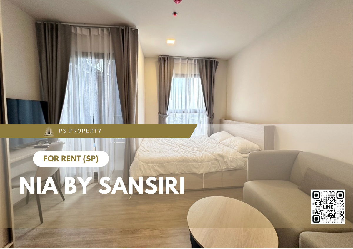 For rent ✨ NIA by Sansiri ✨ complete furniture and electrical appliances, near BTS Phra Khanong.