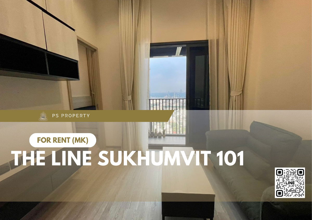 For rent ✨ THE LINE Sukhumvit 101 ✨ complete furniture and electrical appliances, near BTS Punnawithi.