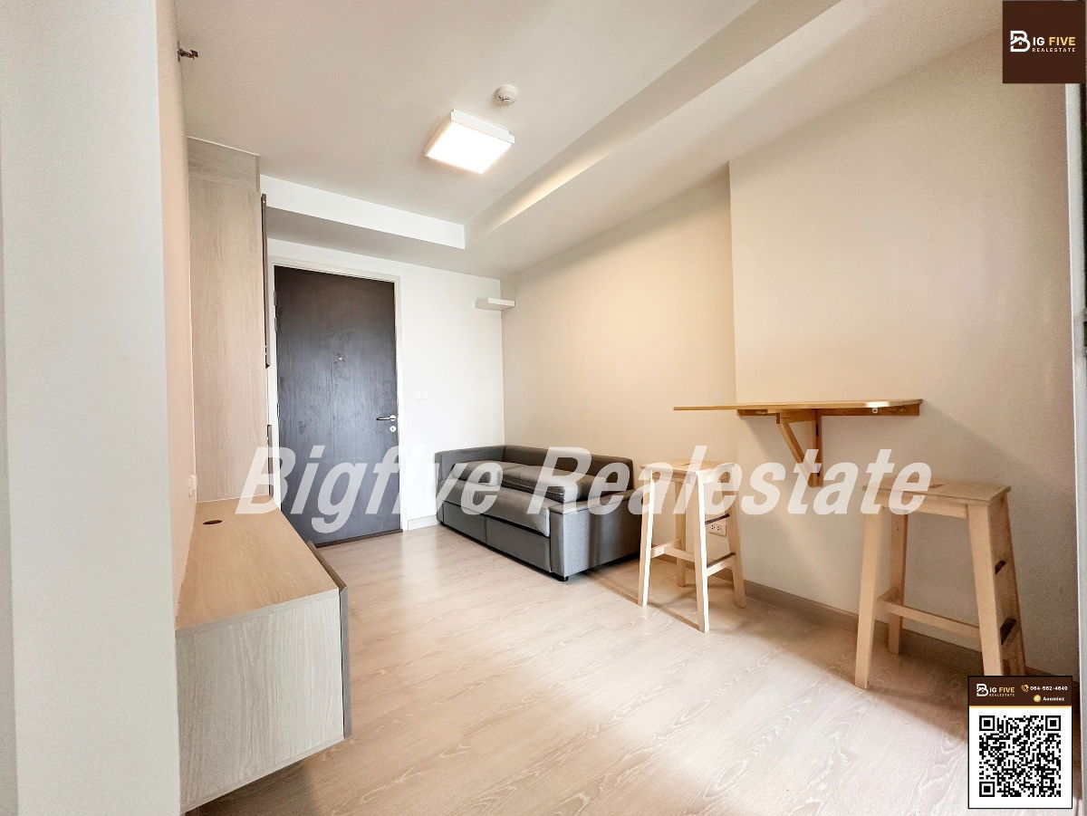 Condo for rent, Niche ID @ Pakkred Station, 28 sq m., beautiful view, fully furnished. Adjacent to Pak Kret Intersection Road Convenient to travel