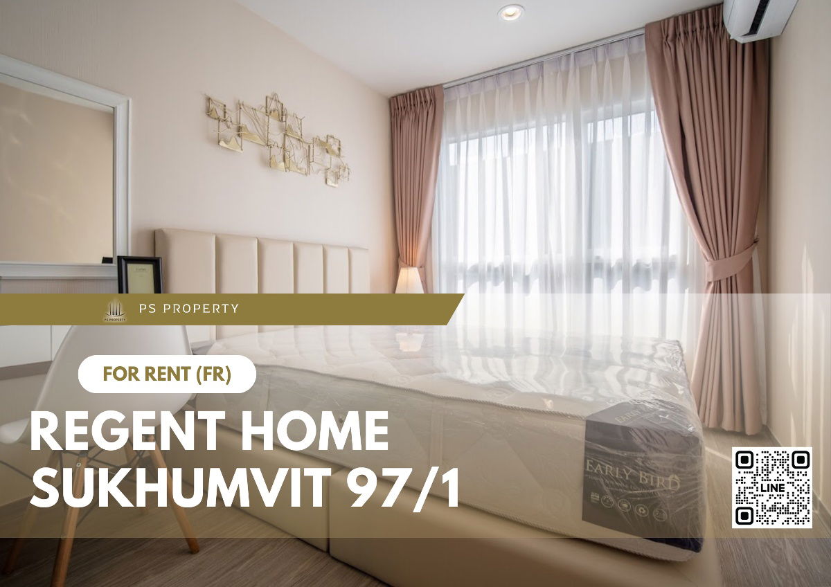 For rent 🔺 Regent Home Sukhumvit 97/1 🔺 near BTS Bang Chak, complete furniture and electrical appliances.