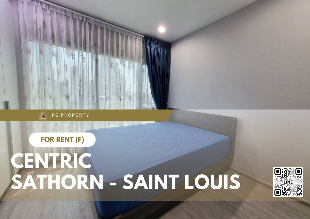 For rent 🔥 Centric Sathorn - Saint Louis 🔥 2 bedrooms, 2 bathrooms, complete furniture and electrical appliances.
