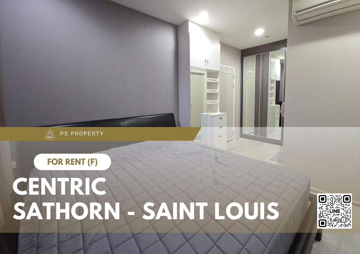 For rent 🔥 Centric Sathorn - Saint Louis 🔥 2 bedrooms, 2 bathrooms, complete furniture and electrical appliances.